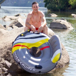 Poolmaster 47" DLX River Cruiser Lounge With Water Launcher -AquaHaven Shop 85608LSRiverLounge3RGB800px