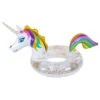 LED Unicorn Glitter Swim Ring -AquaHaven Shop UNICORN