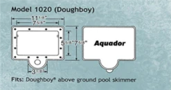 Aquador Pool Skimmer Cover -AquaHaven Shop aquador for doughboy above ground pools 5 gif