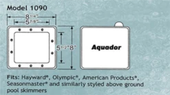 Aquador Pool Skimmer Cover -AquaHaven Shop aquador skimmer cover standard size for above ground skimmers 6