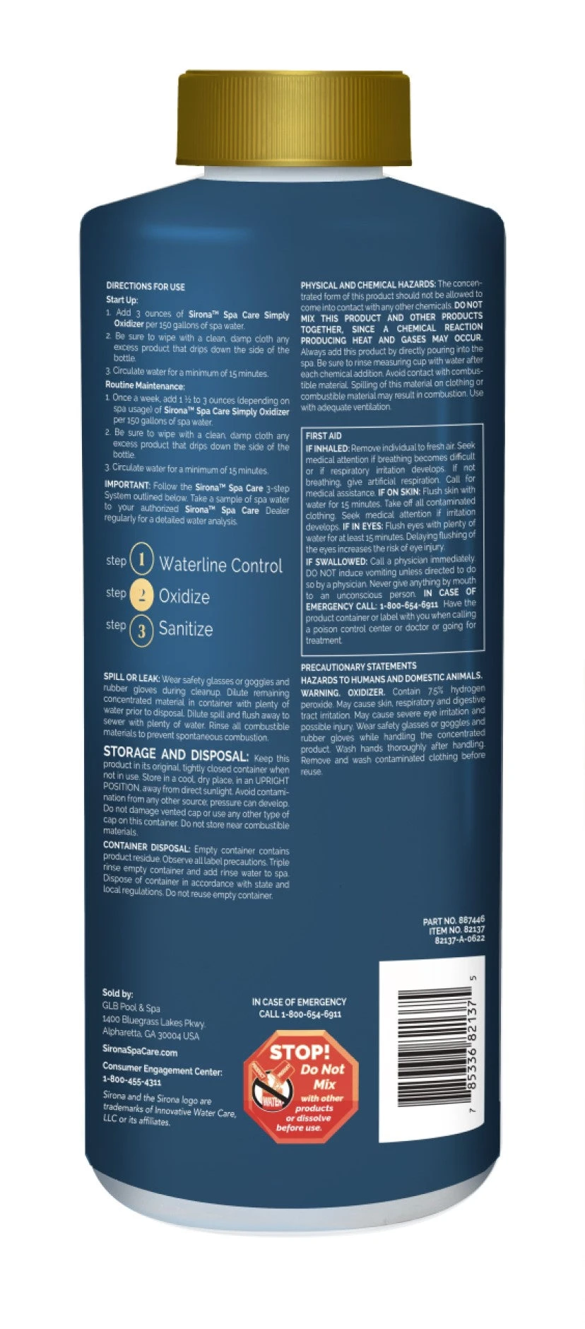 Sirona Simply Oxidizer - Replaces Baqua Spa 4 Sirona Simply Oxidizer - Replaces Baqua Spa - Image 2