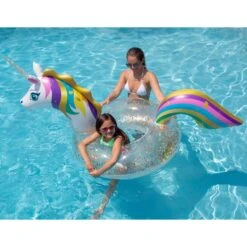 LED Unicorn Glitter Swim Ring -AquaHaven Shop unicorn2